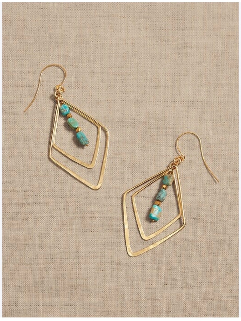 DIAMOND TURQUOISE EARRINGS | AUREUS + ARGENT x Banana Republic
